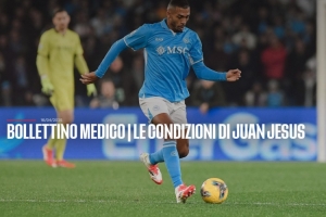 官方：那不勒斯后卫胡安-热苏斯赛季报销