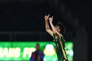 王钰栋的进球距离球门32.68米，是浙江在中超第二远的进球