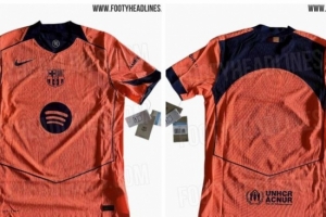 世体：巴萨欧冠对纽卡将首次身着橙色第三客场球衣出战